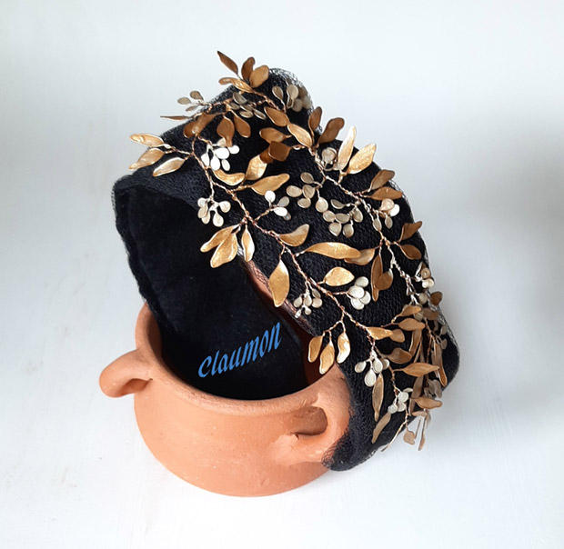 diadema tul negro